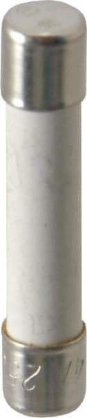 Ferraz Shawmut - 250 VAC, 4 Amp, Time Delay Miniature Ceramic Fuse - Clip Mount, 1-1/4" OAL, 1/4" Diam - Industrial Tool & Supply