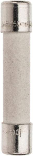 Ferraz Shawmut - 250 VAC, 0.75 Amp, Fast-Acting Miniature Ceramic Fuse - Clip Mount, 1-1/4" OAL, 1/4" Diam - Industrial Tool & Supply