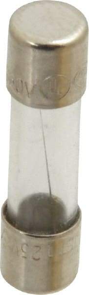 Ferraz Shawmut - 250 VAC, 2.5 Amp, Fast-Acting Miniature Glass Fuse - Clip Mount, 20mm OAL, 5mm Diam - Industrial Tool & Supply