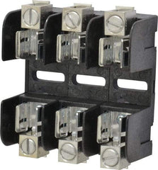 Ferraz Shawmut - 3 Pole, 250 VAC/VDC, 30 Amp, Screw Mount Fuse Block - 3 Inch Long x 3 Inch Wide x 1.38 Inch High Block - Industrial Tool & Supply