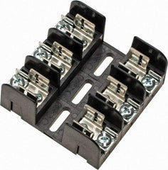 Ferraz Shawmut - 3 Pole, 250 VAC/VDC, 30 Amp, Screw Mount Fuse Block - 3 Inch Long x 3 Inch Wide x 1.38 Inch High Block - Industrial Tool & Supply
