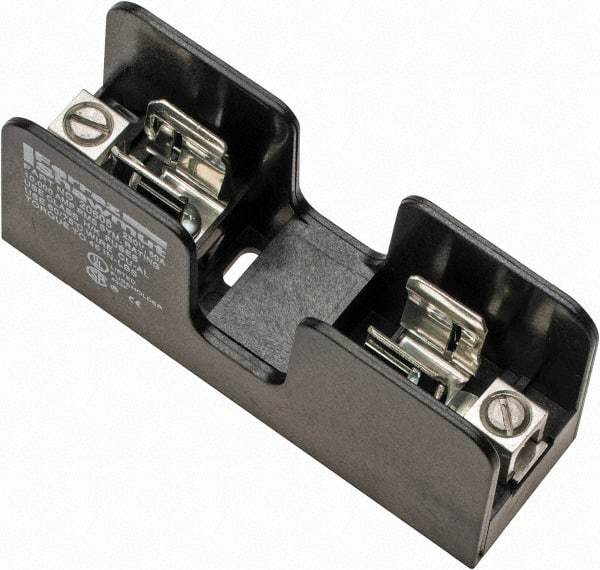 Ferraz Shawmut - 1 Pole, 250 VAC/VDC, 60 Amp, Screw Mount Fuse Block - 3 Inch Long x 1-1/4 Inch Wide x 1.38 Inch High Block - Industrial Tool & Supply