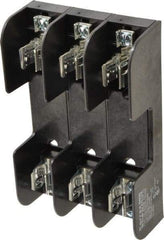 Ferraz Shawmut - 3 Pole, 10 to 14 AWG, 250/600 VAC/VDC, 30 Amp, Screw Mount Fuse Block - 5/16 Inch Diameter x 7 Inch Long x 4.55 Inch Wide x 2 Inch High Block - Industrial Tool & Supply