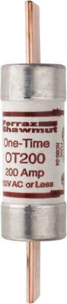 Ferraz Shawmut - 250 VAC/VDC, 200 Amp, Fast-Acting General Purpose Fuse - Clip Mount, 7-1/8" OAL, 20 at DC, 50 at AC kA Rating, 1-9/16" Diam - Industrial Tool & Supply