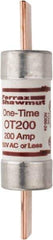 Ferraz Shawmut - 250 VAC/VDC, 200 Amp, Fast-Acting General Purpose Fuse - Clip Mount, 7-1/8" OAL, 20 at DC, 50 at AC kA Rating, 1-9/16" Diam - Industrial Tool & Supply