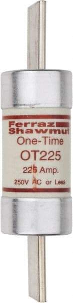 Ferraz Shawmut - 250 VAC/VDC, 225 Amp, Fast-Acting General Purpose Fuse - Clip Mount, 8-5/8" OAL, 20 at DC, 50 at AC kA Rating, 2-1/16" Diam - Industrial Tool & Supply