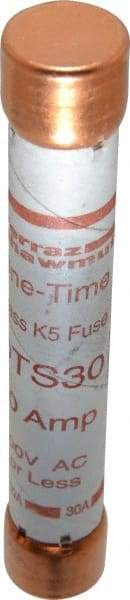 Ferraz Shawmut - 300 VDC, 600 VAC, 30 Amp, Fast-Acting General Purpose Fuse - Clip Mount, 127mm OAL, 20 at DC, 50 at AC kA Rating, 13/16" Diam - Industrial Tool & Supply