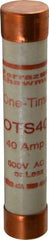 Ferraz Shawmut - 300 VDC, 600 VAC, 40 Amp, Fast-Acting General Purpose Fuse - Clip Mount, 5-1/2" OAL, 20 at DC, 50 at AC kA Rating, 1-1/16" Diam - Industrial Tool & Supply