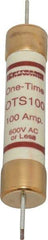 Ferraz Shawmut - 300 VDC, 600 VAC, 100 Amp, Fast-Acting General Purpose Fuse - Clip Mount, 7-7/8" OAL, 20 at DC, 50 at AC kA Rating, 1-5/16" Diam - Industrial Tool & Supply
