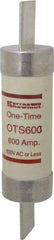 Ferraz Shawmut - 300 VDC, 600 VAC, 600 Amp, Fast-Acting General Purpose Fuse - Clip Mount, 13-3/8" OAL, 20 at DC, 50 at AC kA Rating, 3-1/8" Diam - Industrial Tool & Supply