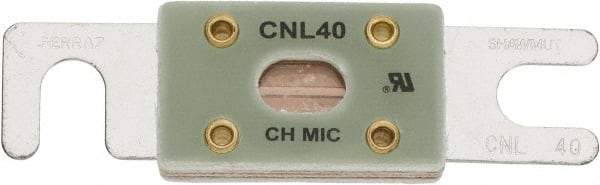 Ferraz Shawmut - 40 Amp Visible Link Flat Forklift & Truck Fuse - 32VAC, 32VDC, 3.18" Long x 0.75" Wide, Littelfuse CNL40, Bussman ANL40, Ferraz Shawmut CNL40 - Industrial Tool & Supply