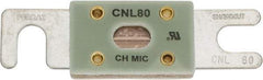 Ferraz Shawmut - 80 Amp Visible Link Flat Forklift & Truck Fuse - 32VAC, 32VDC, 3.18" Long x 0.75" Wide, Littelfuse CNL80, Bussman ANL80, Ferraz Shawmut CNL80 - Industrial Tool & Supply