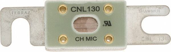 Ferraz Shawmut - 130 Amp Visible Link Flat Forklift & Truck Fuse - 32VAC, 32VDC, 3.18" Long x 0.75" Wide, Littelfuse CNL130, Bussman ANL130, Ferraz Shawmut CNL130 - Industrial Tool & Supply