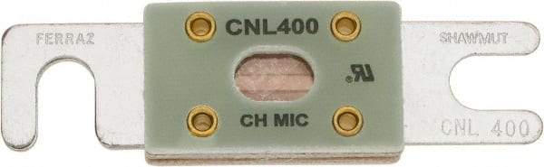 Ferraz Shawmut - 400 Amp Visible Link Flat Forklift & Truck Fuse - 32VAC, 32VDC, 3.18" Long x 0.75" Wide, Littelfuse CNL400, Bussman ANL400, Ferraz Shawmut CNL400 - Industrial Tool & Supply