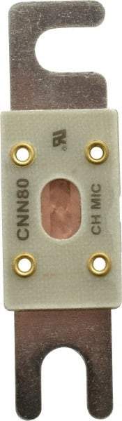 Ferraz Shawmut - 80 Amp Visible Link Flat Forklift & Truck Fuse - 125VAC, 48VDC, 3.18" Long x 0.75" Wide, Littelfuse CNN80, Bussman ANN80, Ferraz Shawmut CNN80 - Industrial Tool & Supply