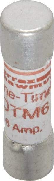 Ferraz Shawmut - 250 VAC, 6 Amp, Fast-Acting General Purpose Fuse - Clip Mount, 1-1/2" OAL, 10 at AC kA Rating, 13/32" Diam - Industrial Tool & Supply