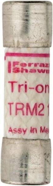 Ferraz Shawmut - 250 VAC, 2.25 Amp, Time Delay General Purpose Fuse - Clip Mount, 1-1/2" OAL, 10 at AC kA Rating, 13/32" Diam - Industrial Tool & Supply
