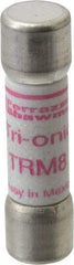 Ferraz Shawmut - 250 VAC, 8 Amp, Time Delay General Purpose Fuse - Clip Mount, 1-1/2" OAL, 10 at AC kA Rating, 13/32" Diam - Industrial Tool & Supply