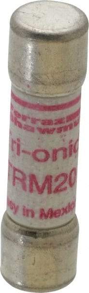 Ferraz Shawmut - 250 VAC, 20 Amp, Time Delay General Purpose Fuse - Clip Mount, 1-1/2" OAL, 10 at AC kA Rating, 13/32" Diam - Industrial Tool & Supply