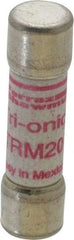 Ferraz Shawmut - 250 VAC, 20 Amp, Time Delay General Purpose Fuse - Clip Mount, 1-1/2" OAL, 10 at AC kA Rating, 13/32" Diam - Industrial Tool & Supply