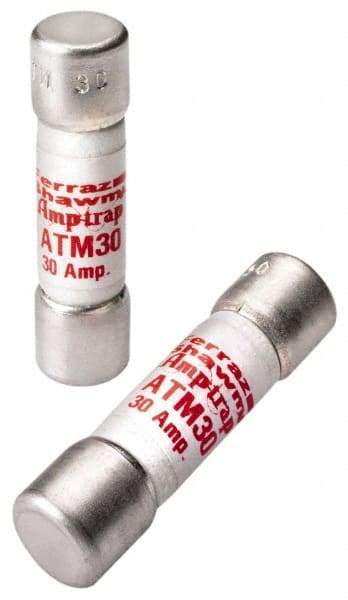 Ferraz Shawmut - 600 VAC/VDC, 0.2 Amp, Fast-Acting General Purpose Fuse - Clip Mount, 1-1/2" OAL, 100 at AC/DC kA Rating, 13/32" Diam - Industrial Tool & Supply
