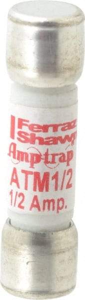 Ferraz Shawmut - 600 VAC/VDC, 0.5 Amp, Fast-Acting General Purpose Fuse - Clip Mount, 1-1/2" OAL, 100 at AC/DC kA Rating, 13/32" Diam - Industrial Tool & Supply