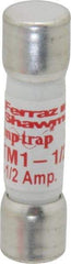 Ferraz Shawmut - 600 VAC/VDC, 1.5 Amp, Fast-Acting General Purpose Fuse - Clip Mount, 1-1/2" OAL, 100 at AC/DC kA Rating, 13/32" Diam - Industrial Tool & Supply