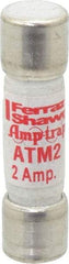 Ferraz Shawmut - 600 VAC/VDC, 2 Amp, Fast-Acting General Purpose Fuse - Clip Mount, 1-1/2" OAL, 100 at AC/DC kA Rating, 13/32" Diam - Industrial Tool & Supply