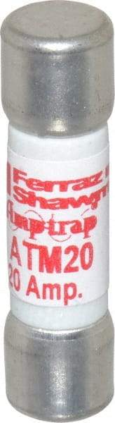 Ferraz Shawmut - 600 VAC/VDC, 20 Amp, Fast-Acting General Purpose Fuse - Clip Mount, 1-1/2" OAL, 100 at AC/DC kA Rating, 13/32" Diam - Industrial Tool & Supply