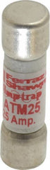 Ferraz Shawmut - 600 VAC/VDC, 25 Amp, Fast-Acting General Purpose Fuse - Clip Mount, 1-1/2" OAL, 100 at AC/DC kA Rating, 13/32" Diam - Industrial Tool & Supply