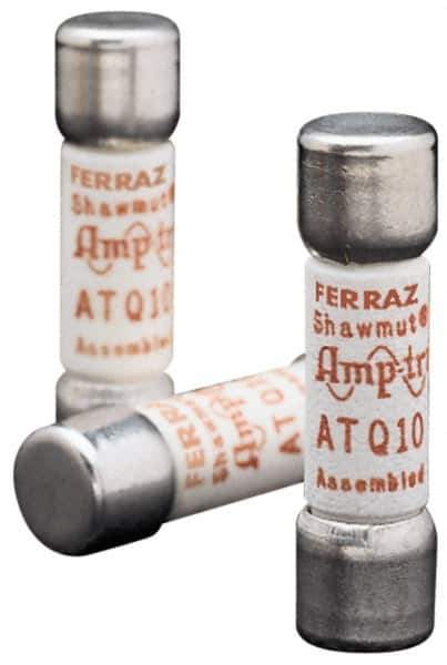 Ferraz Shawmut - 500 VAC, 0.19 Amp, Time Delay General Purpose Fuse - Clip Mount, 1-1/2" OAL, 10 at AC kA Rating, 13/32" Diam - Industrial Tool & Supply