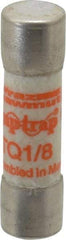 Ferraz Shawmut - 500 VAC, 0.13 Amp, Time Delay General Purpose Fuse - Clip Mount, 1-1/2" OAL, 10 at AC kA Rating, 13/32" Diam - Industrial Tool & Supply