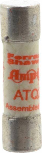 Ferraz Shawmut - 500 VAC, 0.2 Amp, Time Delay General Purpose Fuse - Clip Mount, 1-1/2" OAL, 10 at AC kA Rating, 13/32" Diam - Industrial Tool & Supply