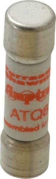 Ferraz Shawmut - 500 VAC, 8 Amp, Time Delay General Purpose Fuse - Clip Mount, 1-1/2" OAL, 10 at AC kA Rating, 13/32" Diam - Industrial Tool & Supply