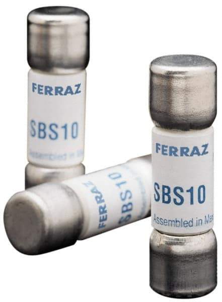 Ferraz Shawmut - 600 VAC, 12 Amp, Fast-Acting General Purpose Fuse - Clip Mount, 1-3/8" OAL, 100 at AC kA Rating, 13/32" Diam - Industrial Tool & Supply