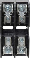 Ferraz Shawmut - 2 Pole, 10 to 14 AWG, 600 VAC/VDC, 30 Amp, DIN Rail Mount, Screw Mount Fuse Block - 13/32 Inch Diameter x 1-1/2 Inch Fuse Length, 3.04 Inch Long x 1.6 Inch Wide x 1.31 Inch High Block - Industrial Tool & Supply