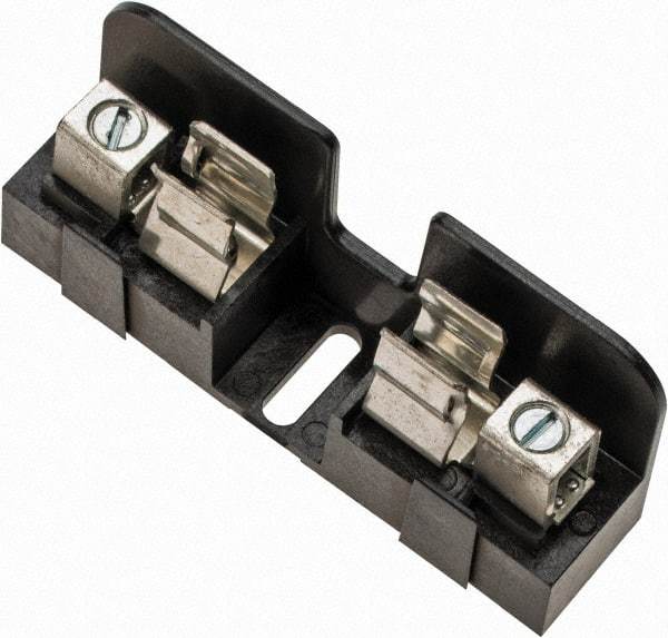 Ferraz Shawmut - 14 to 6 AWG, 600 VAC/VDC, 30 Amp, DIN Rail Mount, Screw Mount Fuse Block - 13/32 Inch Diameter x 1-1/2 Inch Fuse Length, 3.04 Inch Long x 3/4 Inch Wide x 1.31 Inch High Block - Industrial Tool & Supply