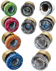 Ferraz Shawmut - 125 VAC, 25 Amp, Time Delay Plug Fuse - Screw Mount Mount, 1.29" OAL, 10 at AC kA Rating, 1-1/8" Diam - Industrial Tool & Supply