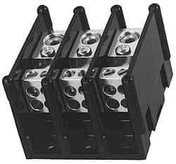 Ferraz Shawmut - 1 Pole, 155 Amp, 3/8-16 x 1-1/8 Primary, 3/8-16 x 1-15/16 Secondary, Polycarbonate Power Distribution Block - 1000 VAC/VDC, 1 Primary Connection, 3.57 Inch Long x 5 Inch Deep x 3-1/4 Inch High - Industrial Tool & Supply