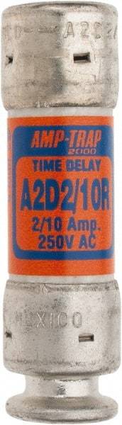 Ferraz Shawmut - 250 VAC/VDC, 0.2 Amp, Time Delay General Purpose Fuse - Clip Mount, 51mm OAL, 100 at DC, 200 at AC kA Rating, 9/16" Diam - Industrial Tool & Supply