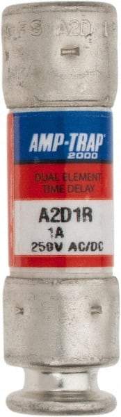 Ferraz Shawmut - 250 VAC/VDC, 1 Amp, Time Delay General Purpose Fuse - Clip Mount, 51mm OAL, 100 at DC, 200 at AC kA Rating, 9/16" Diam - Industrial Tool & Supply