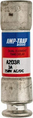 Ferraz Shawmut - 250 VAC/VDC, 3 Amp, Time Delay General Purpose Fuse - Clip Mount, 51mm OAL, 100 at DC, 200 at AC kA Rating, 9/16" Diam - Industrial Tool & Supply
