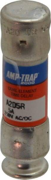 Ferraz Shawmut - 250 VAC/VDC, 5 Amp, Time Delay General Purpose Fuse - Clip Mount, 51mm OAL, 100 at DC, 200 at AC kA Rating, 9/16" Diam - Industrial Tool & Supply