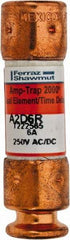 Ferraz Shawmut - 250 VAC/VDC, 6 Amp, Time Delay General Purpose Fuse - Clip Mount, 51mm OAL, 100 at DC, 200 at AC kA Rating, 9/16" Diam - Industrial Tool & Supply