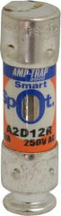Ferraz Shawmut - 250 VAC/VDC, 12 Amp, Time Delay General Purpose Fuse - Clip Mount, 51mm OAL, 100 at DC, 200 at AC kA Rating, 9/16" Diam - Industrial Tool & Supply