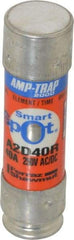 Ferraz Shawmut - 250 VAC/VDC, 40 Amp, Time Delay General Purpose Fuse - Clip Mount, 76mm OAL, 100 at DC, 200 at AC kA Rating, 13/16" Diam - Industrial Tool & Supply
