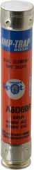 Ferraz Shawmut - 600 VAC/VDC, 60 Amp, Time Delay General Purpose Fuse - Clip Mount, 5-1/2" OAL, 100 at DC, 200 at AC kA Rating, 1-1/16" Diam - Industrial Tool & Supply