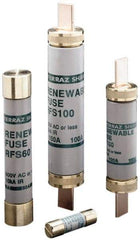 Ferraz Shawmut - 600 VAC, 300 Amp, Fast-Acting Renewable Fuse - Fuse Holder Mount, 11-5/8" OAL, 10 at AC kA Rating, 2-9/16" Diam - Industrial Tool & Supply