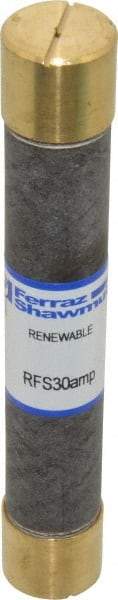 Ferraz Shawmut - 600 VAC, 30 Amp, Fast-Acting Renewable Fuse - Clip Mount, 127mm OAL, 10 at AC kA Rating, 13/16" Diam - Industrial Tool & Supply