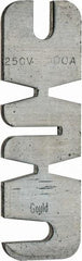 Ferraz Shawmut - 250 VAC, 500 Amp, Fast-Acting Renewable Fuse - Fuse Holder Mount, 10-3/8" OAL, 10 at AC kA Rating, 2-9/16" Diam - Industrial Tool & Supply